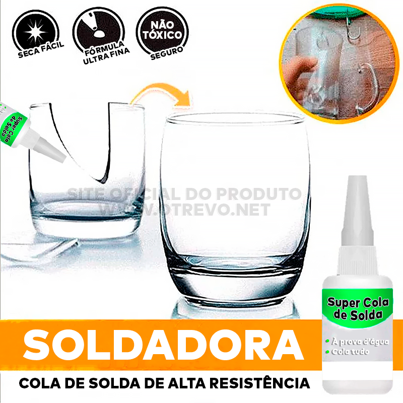 Super Cola de Solda à Prova d'água ®BondMax (COLA TUDO)
