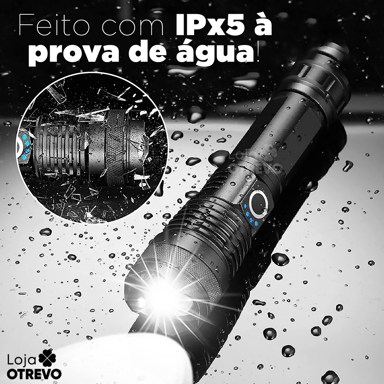 Super Lanterna Led de alta potência 1000000LM - PowerLight®