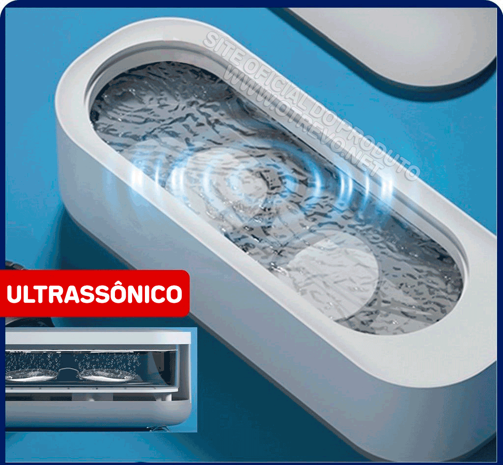 Limpador ultrassônico de Alta Frequência Profissional - ®Maxclean