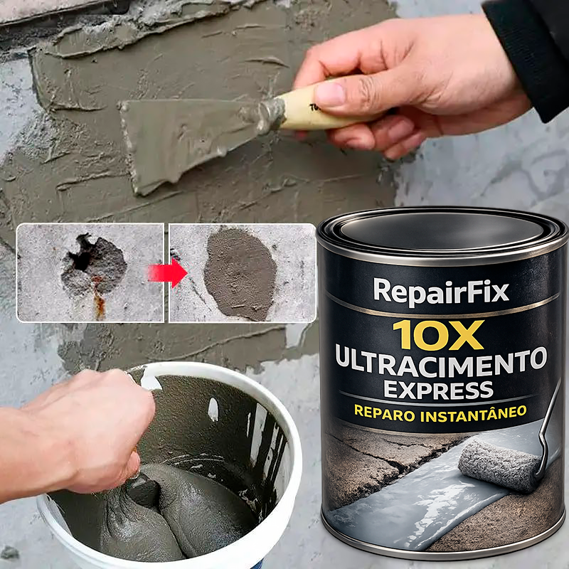 ReparFix 10X UltraCimento Express – Reparo Instantâneo