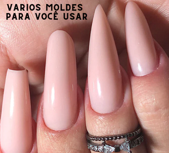 LuxGel - Née Jolie Alongamento Fácil de Unhas (Kit Completo ORIGINAL) + BRINDE CABINE DE LUZ UV PARA SECAGEM DO GEL - 50% OFF