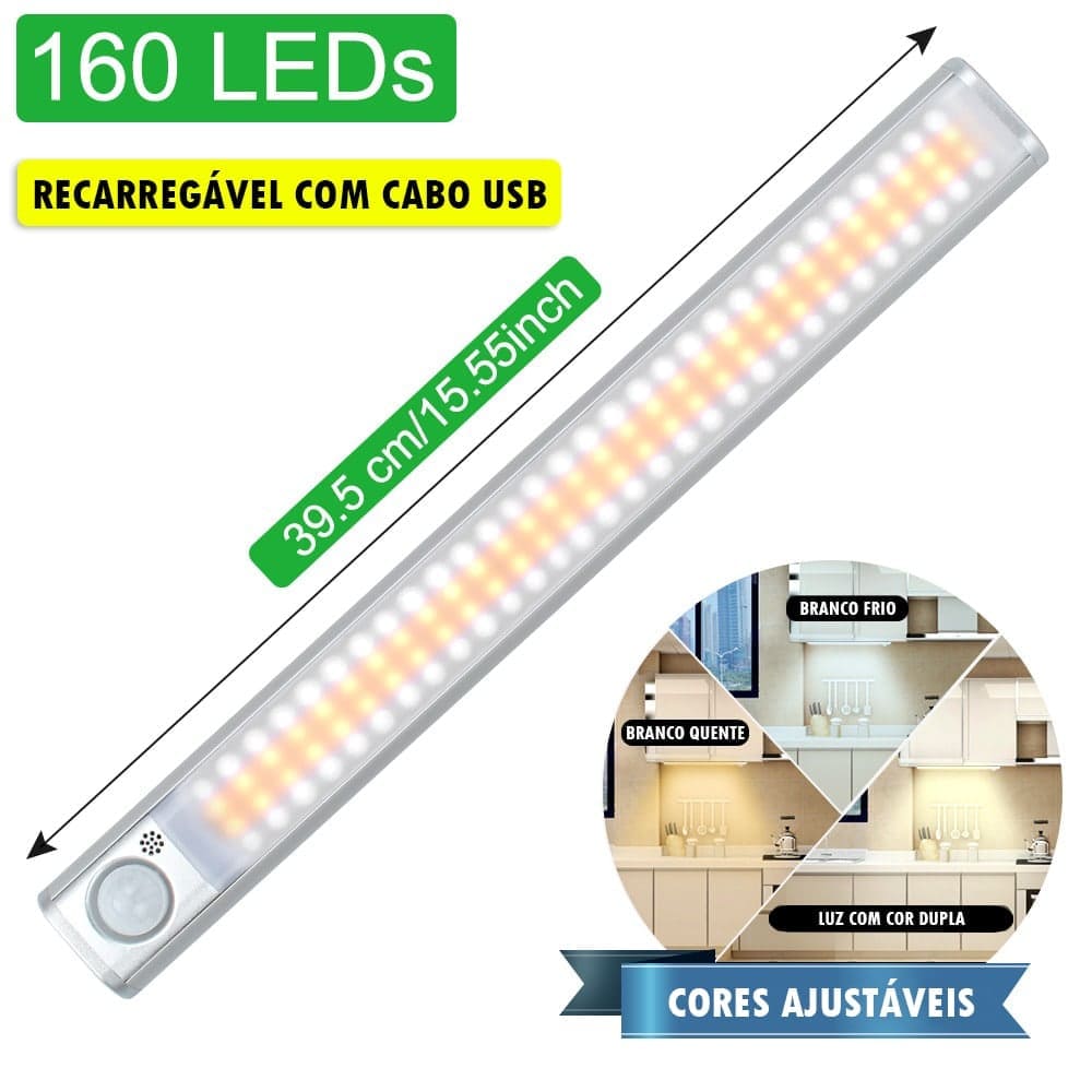 Luz Led Inteligente com Sensor de Movimento 2 EM 1