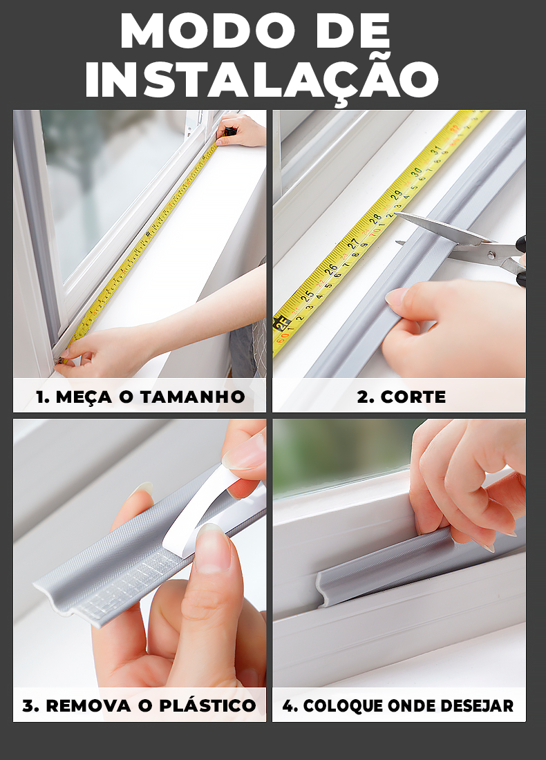 Rolo de Vedação Para Janelas, Portas, Cantos ®VedexMax