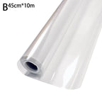 Adesivo de Parede Transparente Impermeável 5M 10M à Prova de Óleo, Água, Sujeira e Mofo