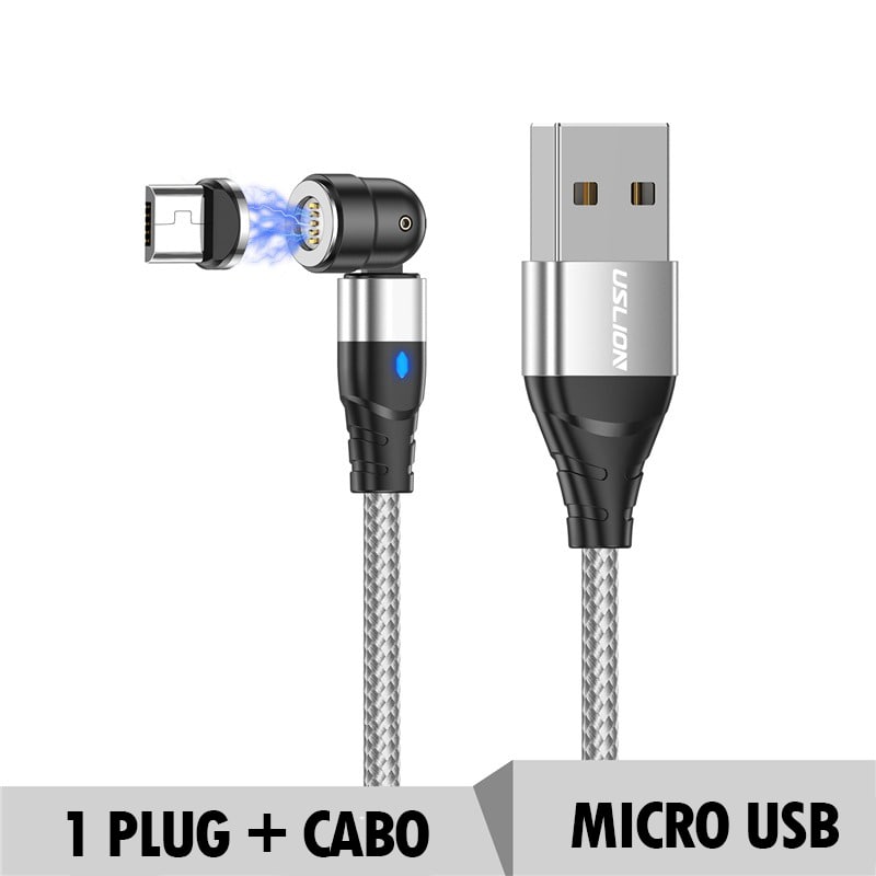 Cabo usb magnético para carregamento rápido ®MagneticCable (SUPER RESISTENTE)